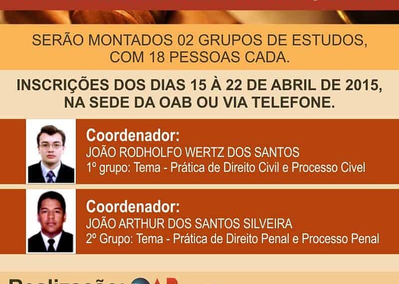 OAB/AC e ESA reunirão advogados e estudantes na produção do primeiro livro de Prática Jurídica 1 OAB/AC e ESA reunirão advogados e estudantes na produção do primeiro livro de Prática Jurídica