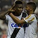 Thalles (à esquerda) comemora gol da virada do Vasco; atacante marcou 2 vezes. (Foto: Marcello Dias/Futura Press)