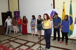 Primeira-dama e instituições prestam homenagem às empregadas domésticas 1 Marlúcia destacou o trabalho das domésticas acreanas. (Foto: Ascom)