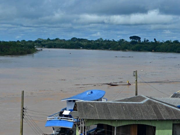 Rio Juruá volta a subir e atinge cota de alerta em Cruzeiro do Sul