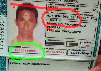 Motociclista é detido com Carteira de Motorista falsa