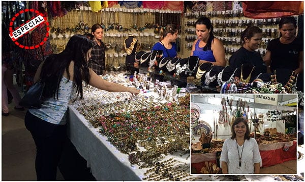 A coordenadora do evento, Lemacia Muniz, afirmou que a expectativa é de que, até o domingo, aproximadamente 15 mil visitantes passem pela feira. (Foto: Brenna Amâncio/ A GAZETA)