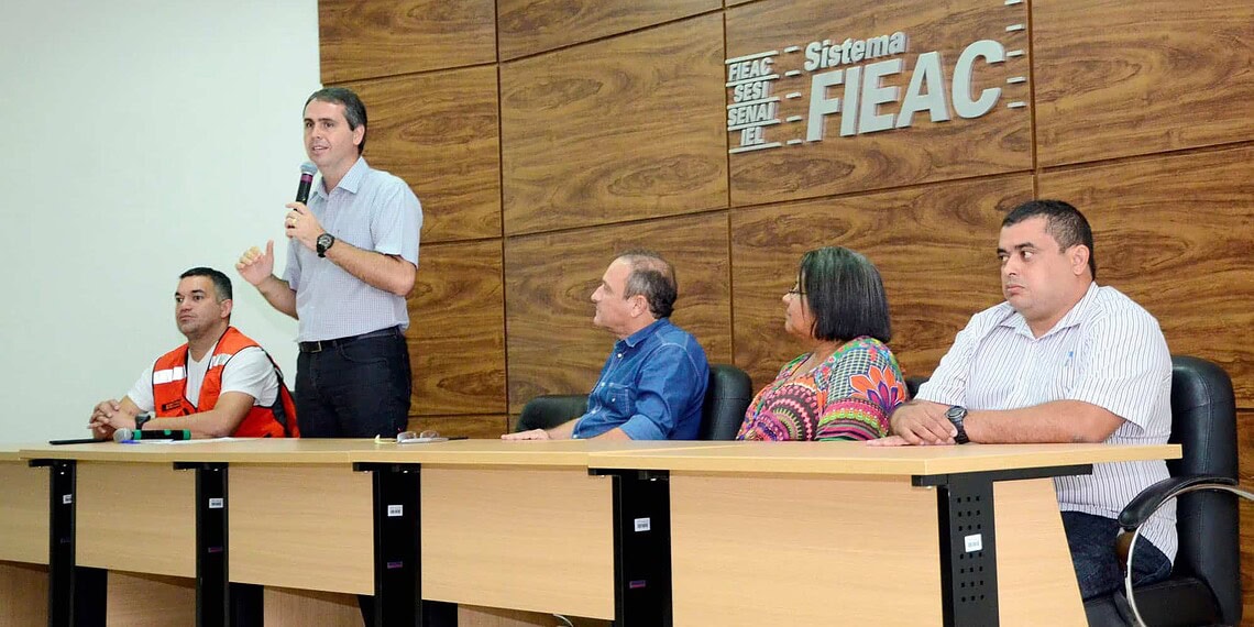 Prefeito Marcus Alexandre agradece parceria do Sistema da Indústria durante alagação 1 Parceria entre as instituições permitiu o auxílio as famílias. (Foto: Fagner Delgado)