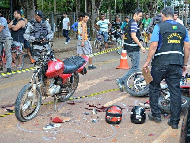 Acre ocupa 17ª posição no ranking de mortes por acidente de motocicletas 1 Detran realiza campanhas para reduzir acidentes fatais. (Foto: DUAINE RODRIGUES/G1)