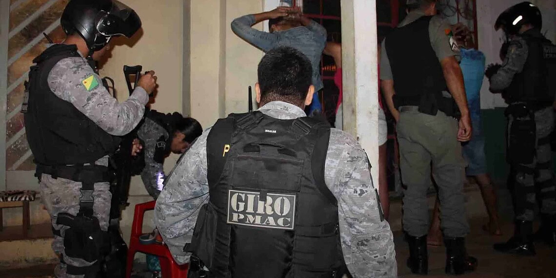 Ação policial conjunta envolveu quatro forças de segurança Estadual e teve o objetivo de conter os índices de violência
. (Foto: Marcelo Torres)