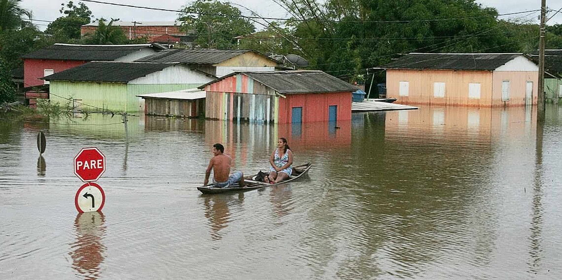 Moradores atingidos pela cheia do Rio Acre podem ser isentos de pagar o IPTU 1 Com a isenção, o município deve deixar de arrecadar cerca de 1,4 milhão. (Foto: Odair Leal/ A GAZETA)