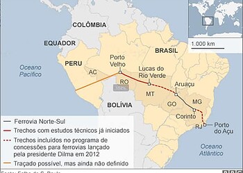 A polêmica ferrovia que a China quer construir na América do Sul