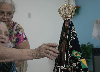 Hospital Santa Juliana recebeu a imagem na tarde de ontem. (Foto: Odair Leal/ A GAZETA)