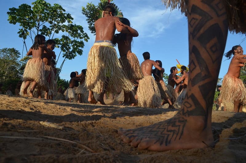 Odair Leal fotografou um festival da tribo Yawanawá. (Foto: Odair Leal/ A GAZETA)