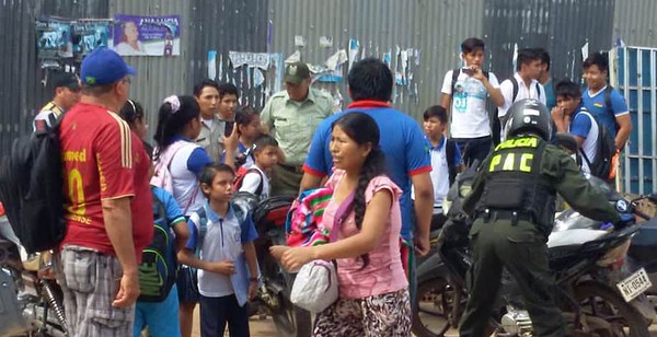 Mais de 50 alunos de escola de Cobija passam mal por intoxicação alimentar