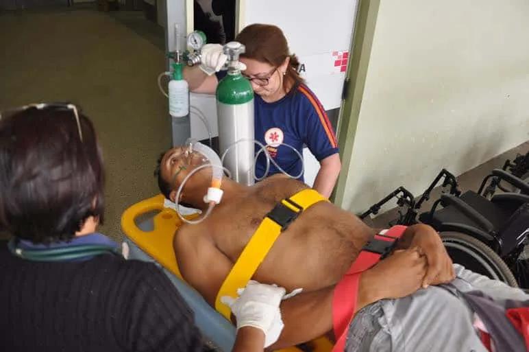 Francisco Alves da Silva foi socorrido pelo Samu