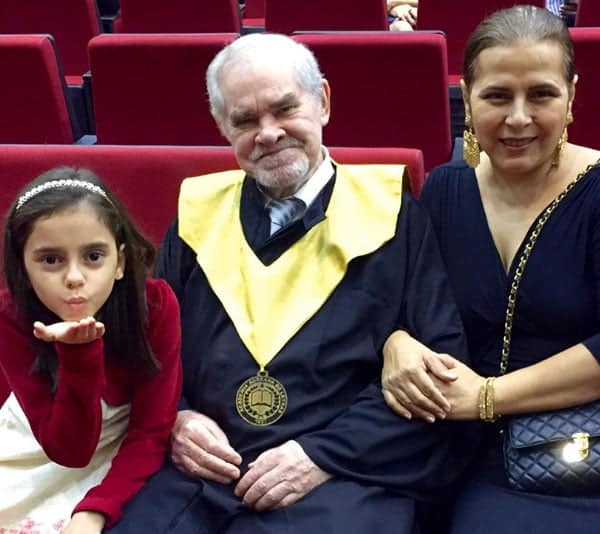 Silvio e Ivete Martinello com a neta Ana Clara