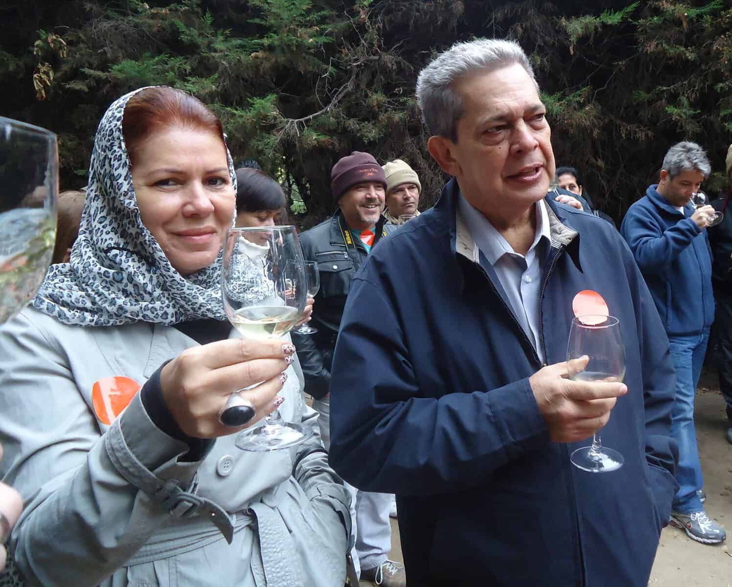 Armando Dantas ao lado da esposa, Luza