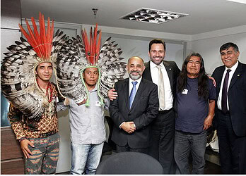 Representantes indígenas apresentaram projeto no local
