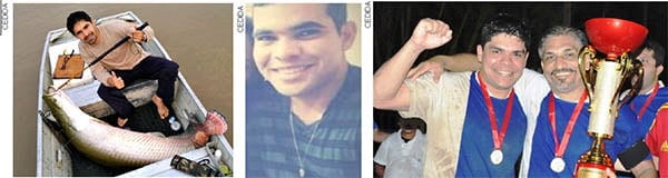 Wanderson Brasileiro, João Paulo e Richard amavam pescar; momento de alegria entre Richard e o pai