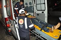 Assaltante é baleado durante tentativa de roubo 2 Jovem foi atingido no abdômen durante assalto no Universitário