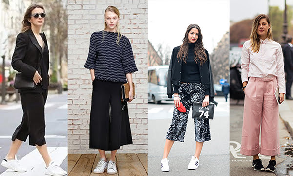 E já que o comprimento pode achatar a silhueta, aí vão algumas dicas fundamentais para as mais baixinhas: prefira looks monocromáticos, use sapatos nude ou da mesma cor da calça e, de preferência, que deixem o peito do pé livre. 