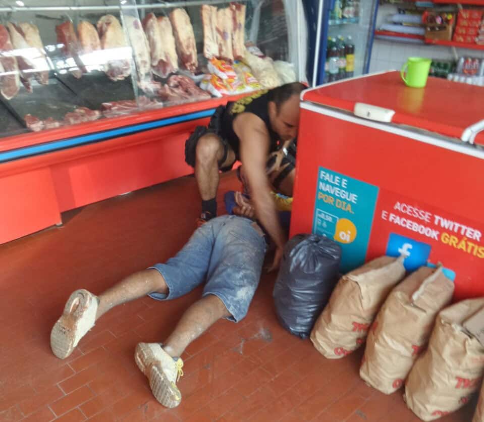 Força Nacional e PM frustram assalto à casa de carne no bairro Floresta 2 Agentes da FNS e policiais militares impediram assalto