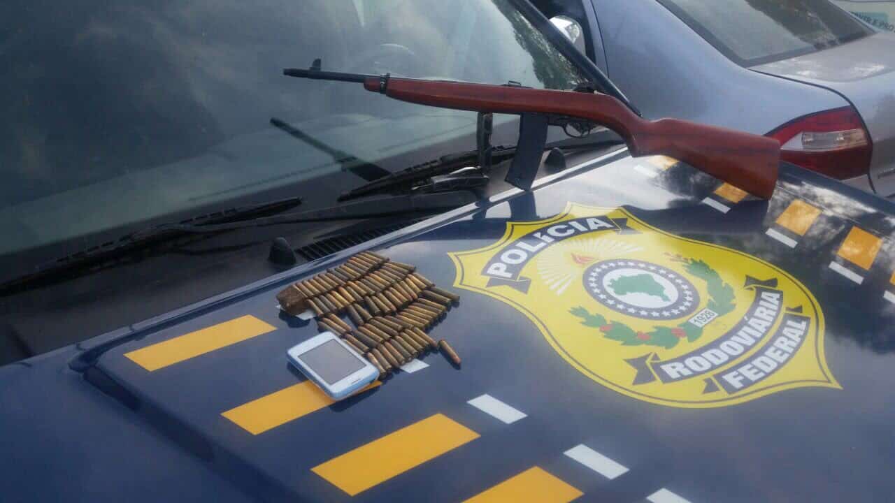 PRF prende mulher por contrabando de arma e munição da Bolívia 1 PRF prende mulher por contrabando de arma e munição da Bolívia