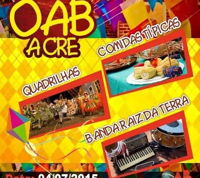 OAB/AC promove arraial no estacionamento da Fameta