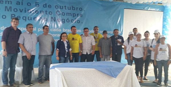 Diretoria do Sebrae na solenidade dos Pequenos  Negócios, no auditório da Livraria Paim