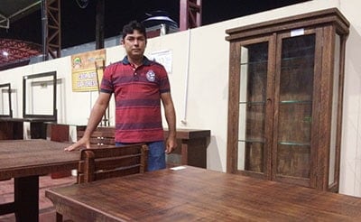 “A prospecção de negócio é o melhor lucro da feira”, afirma o empresário Carlos Moura. (Foto: Brenna Amancio/ A GAZETA)