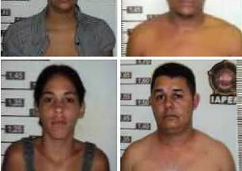 Dois casais foram presos e um adolescente apreendido