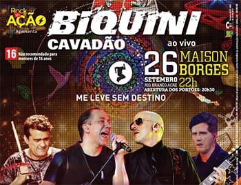 GUIA GAZETA: Show Biquíni Cavadão e outros eventos 1 GUIA GAZETA: Show Biquíni Cavadão e outros eventos