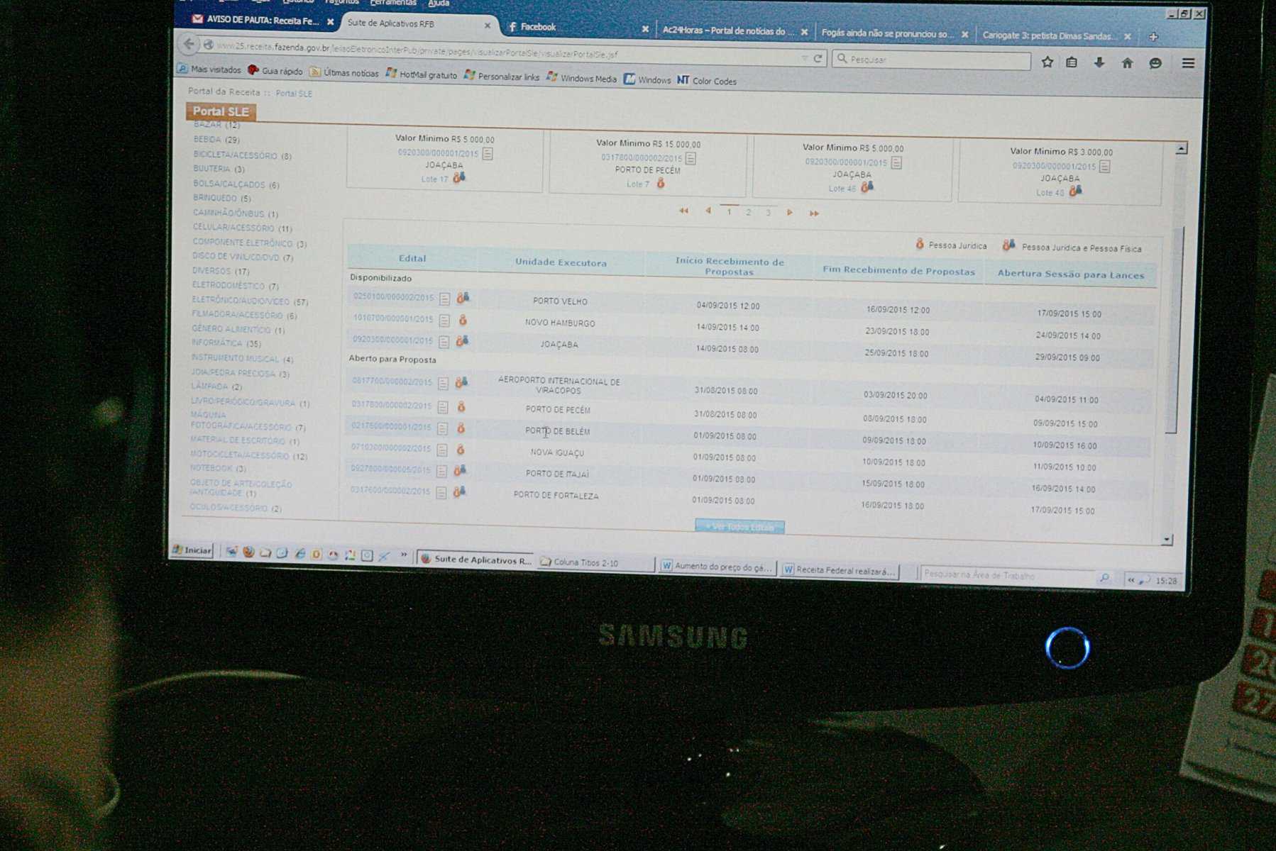 Receita Federal realiza leilão eletrônico de oito lotes no próximo dia 10/9 2 1 - Leilão - OL (3)