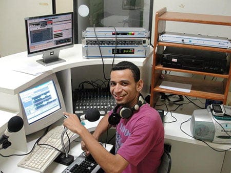 Estrutura da Rádio Comunitária antes da enchente de 2015. (Foto: Arquivo pessoal)