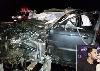 Solda na roda se rompeu e fez carro de Cristiano Araújo capotar, diz laudo