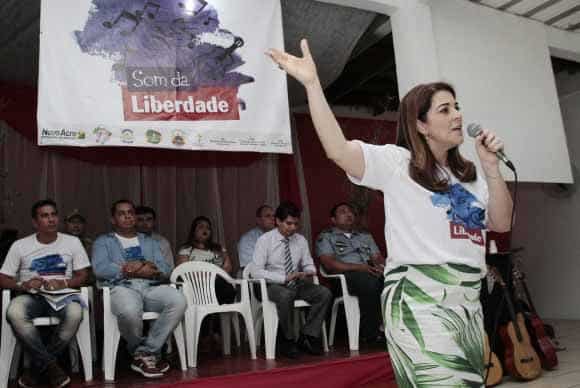 Nazareth participa do lançamento do projeto Som da Liberdade 2 Inicialmente, serão beneficiados 20 jovens com curso. (Foto Secom Acre)