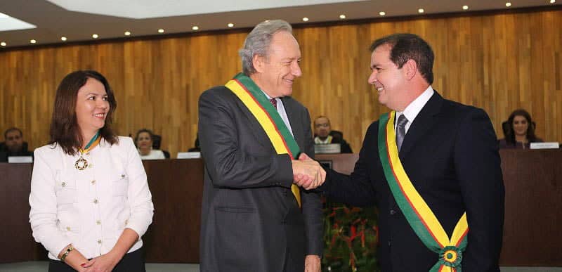 Ministro do STF Ricardo Lewandowski lança Projeto de Audiência de Custódia no TJ/AC 3 Ministro também recebeu faixa da Ordem da Estrela. (Foto: Agência Acre)