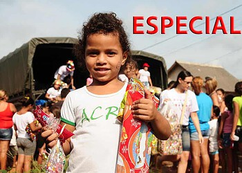 Iniciativa leva alegria a milhares de crianças carentes de Rio Branco e Senador Guiomard. (FOTO: CEDIDA)