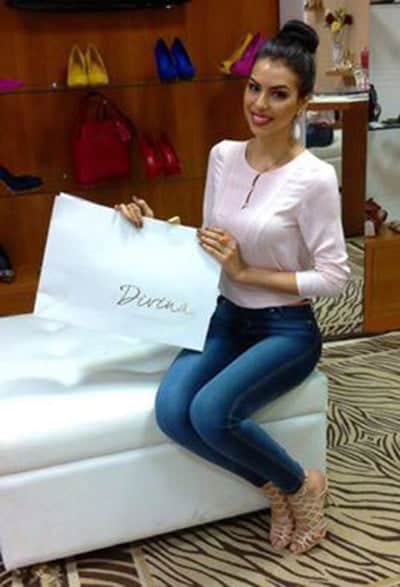 Dentista 3 Miss Acre Maxine Silva exibe o maravilhoso presente da empresária Shayane Rocha by Divina Calçados