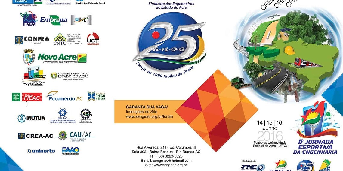 Fórum de Engenharia e Desenvolvimento Sustentável abre inscrições em novembro