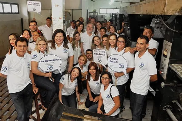Começa a partir de hoje a programação especial de 30 anos do jornal A GAZETA, com a foto de quem faz o jornal. Será um outubro de festas. (Foto: Victor Augusto/ Acervo A GAZETA)