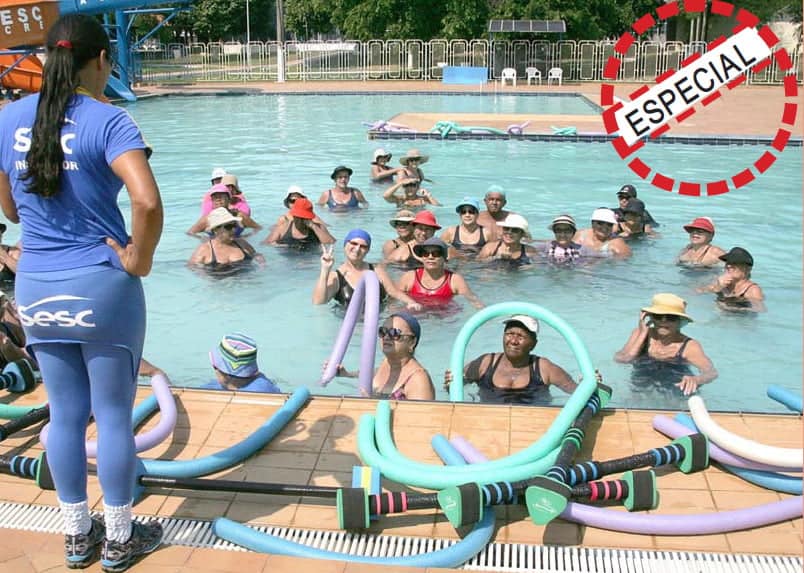 A melhor idade 2 Hidroginástica, dança e até mountain bike, a determinação não tem idade. (Foto: Odair Leal/ A GAZETA)