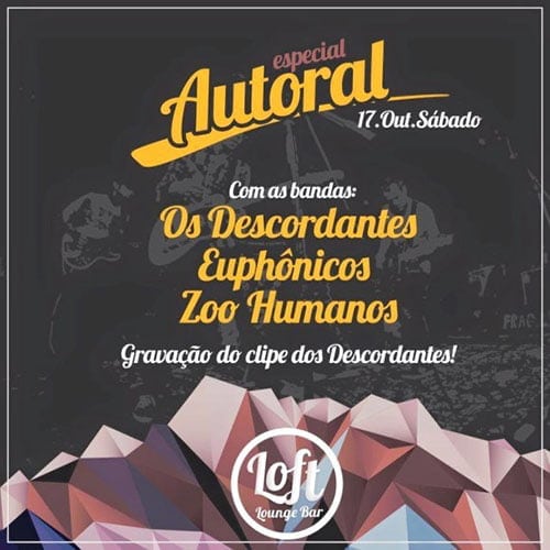 Loft Lounge neste sábado 1 loft