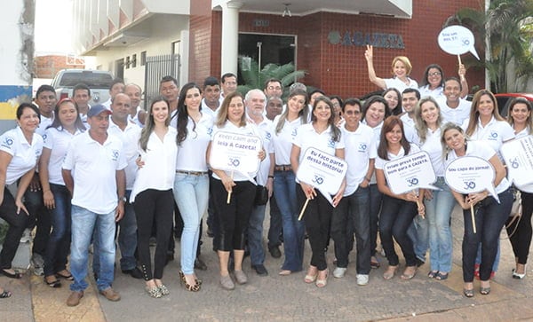 Festa à fantasia 4 O jornal A GAZETA completa 30 anos no próximo dia 15. A equipe está em clima de festa