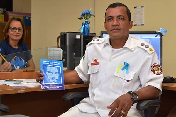 O médico urologista Mauro Trindade destacou a importância da prevenção e dos cuidados com a saúde do homem. (FOTO: JÚNIOR AGUIAR/SESACRE)