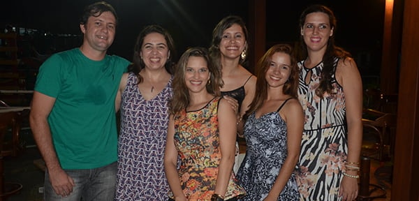 Equipe nota dez em Ates do Incra, com Márcio Alercio, Helem Lins, Paula Luz, a homenageada com jantar de despedida Erycele Furtado, Leilane Benício, Maria Isabel Resende