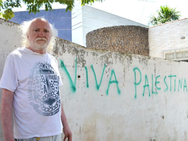 Ativista Abrahim Farhat, o ‘Lhé’, se solidariza com a causa. (Foto: Acervo pessoal)