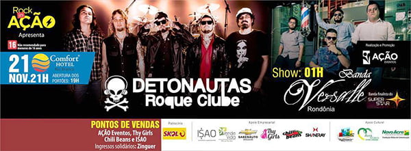 Ação Eventos promove Rock in Rio apresentando as bandas Detonautas e Versalle 1 Ação Eventos promove Rock in Rio apresentando as bandas Detonautas e Versalle
