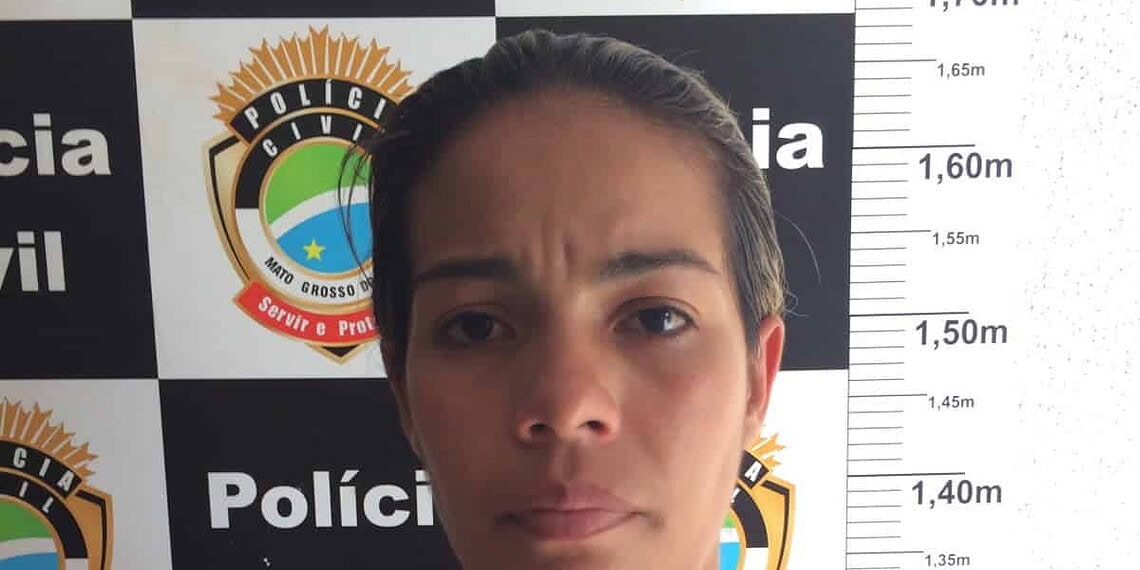 Vanessa foi presa em Campo Grande, quando tentava seguir viagem para visitar o marido (Foto: Divulgação Polícia Civil/MS)