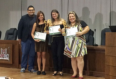 Victor Augusto, Brenna Amâncio, Marcela Jansen e Bruna Lopes