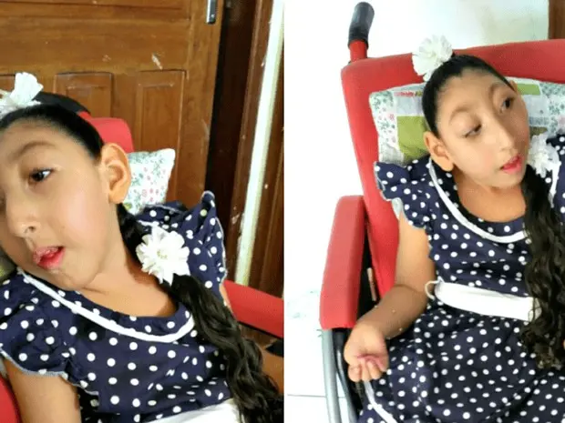 Para comprar cadeira adaptada para filha com microcefalia, mãe vende rifas 2 FOTO - ARQUIVO PESSOAL